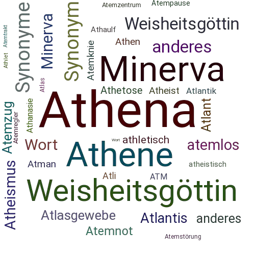 Ein anderes Wort für Athena - Synonym Athena