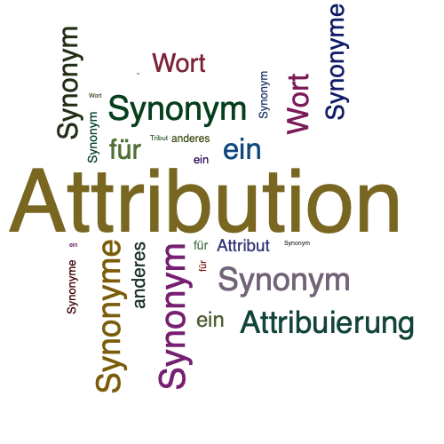 Ein anderes Wort für Attribution - Synonym Attribution