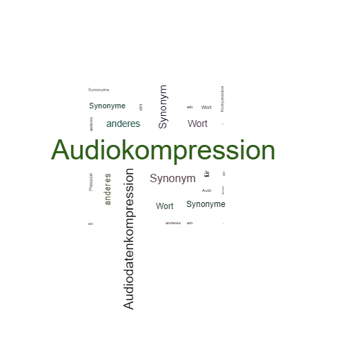 Ein anderes Wort für Audiokompression - Synonym Audiokompression