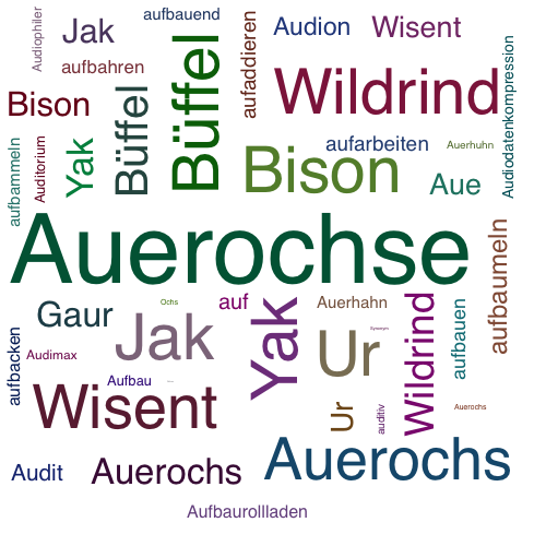 Ein anderes Wort für Auerochse - Synonym Auerochse