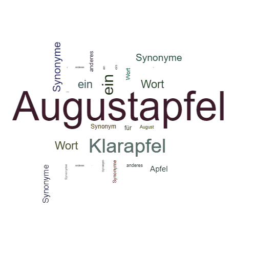 Ein anderes Wort für Augustapfel - Synonym Augustapfel