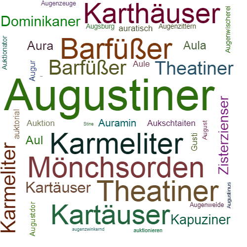 Ein anderes Wort für Augustiner - Synonym Augustiner