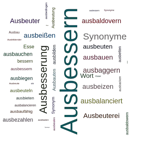 Ein anderes Wort für Ausbessern - Synonym Ausbessern