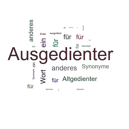 Ein anderes Wort für Ausgedienter - Synonym Ausgedienter