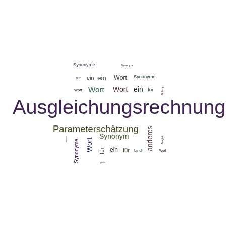 Ein anderes Wort für Ausgleichungsrechnung - Synonym Ausgleichungsrechnung