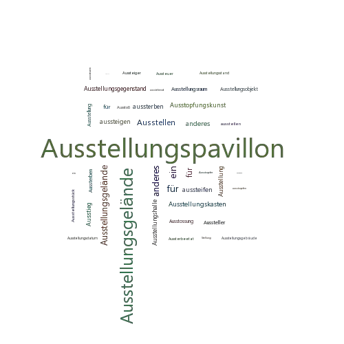 Ein anderes Wort für Ausstellungspavillon - Synonym Ausstellungspavillon