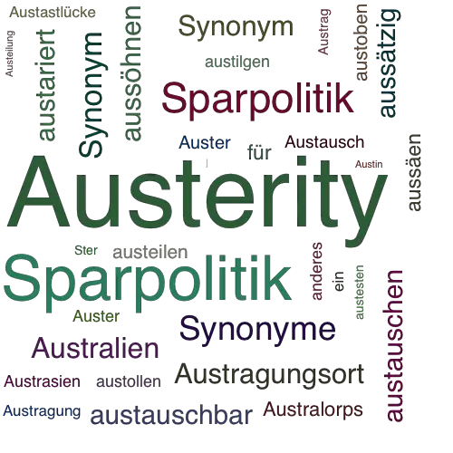 Ein anderes Wort für Austerity - Synonym Austerity