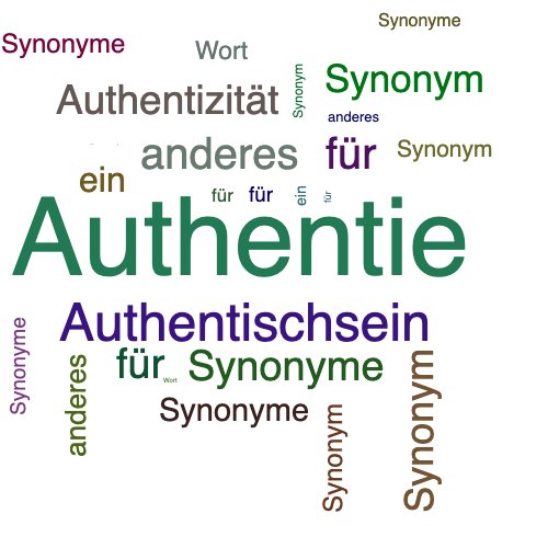 Ein anderes Wort für Authentie - Synonym Authentie