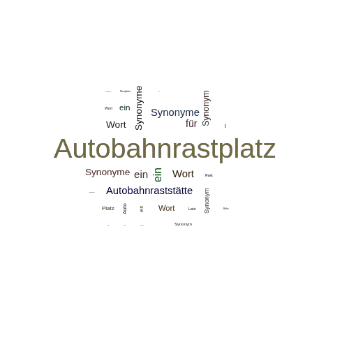 Ein anderes Wort für Autobahnrastplatz - Synonym Autobahnrastplatz