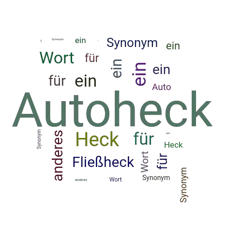 Ein anderes Wort für Autoheck - Synonym Autoheck