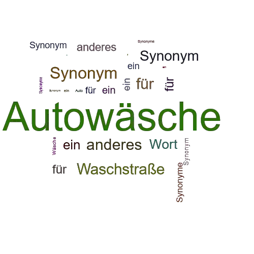 Ein anderes Wort für Autowäsche - Synonym Autowäsche