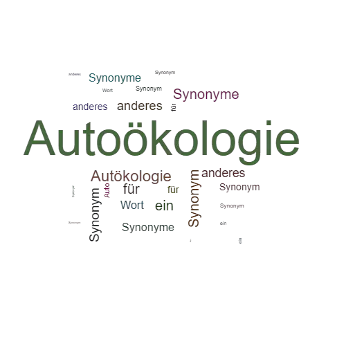 Ein anderes Wort für Autoökologie - Synonym Autoökologie