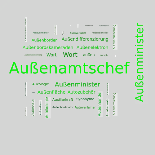 Ein anderes Wort für Außenamtschef - Synonym Außenamtschef