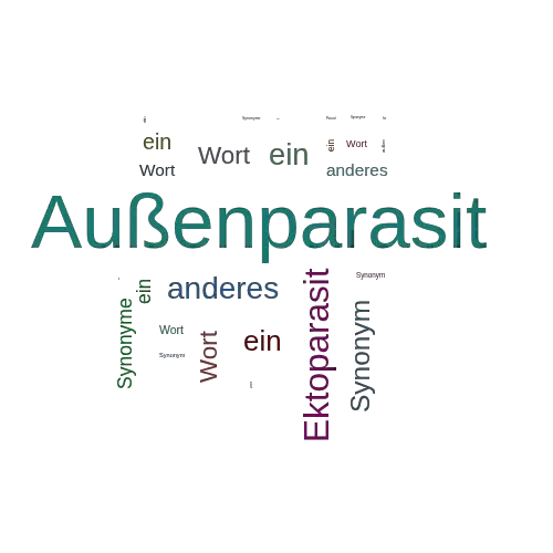 Ein anderes Wort für Außenparasit - Synonym Außenparasit