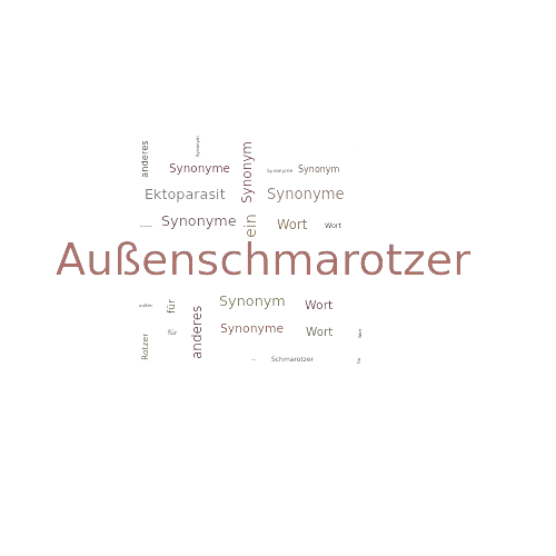 Ein anderes Wort für Außenschmarotzer - Synonym Außenschmarotzer