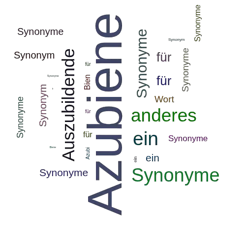 Ein anderes Wort für Azubiene - Synonym Azubiene