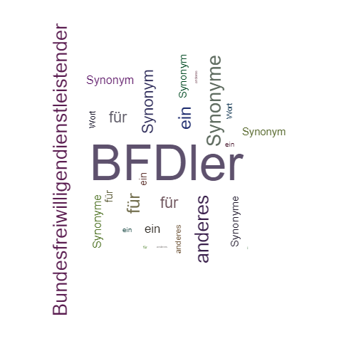 Ein anderes Wort für BFDler - Synonym BFDler