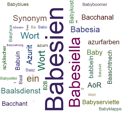 Ein anderes Wort für Babesien - Synonym Babesien