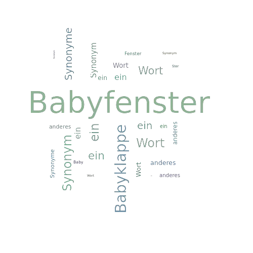 Ein anderes Wort für Babyfenster - Synonym Babyfenster