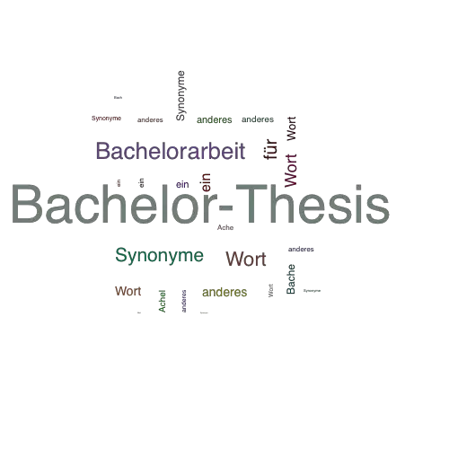 synonym for bachelor thesis