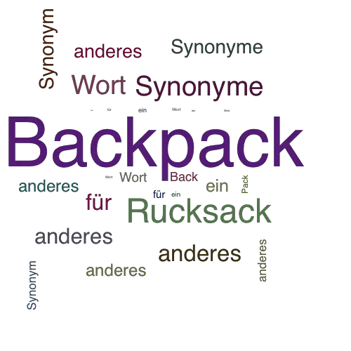 Ein anderes Wort für Backpack - Synonym Backpack