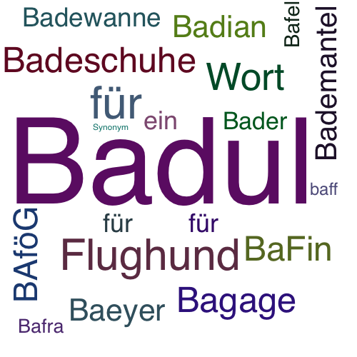 Ein anderes Wort für Badul - Synonym Badul