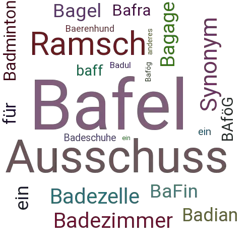 Ein anderes Wort für Bafel - Synonym Bafel