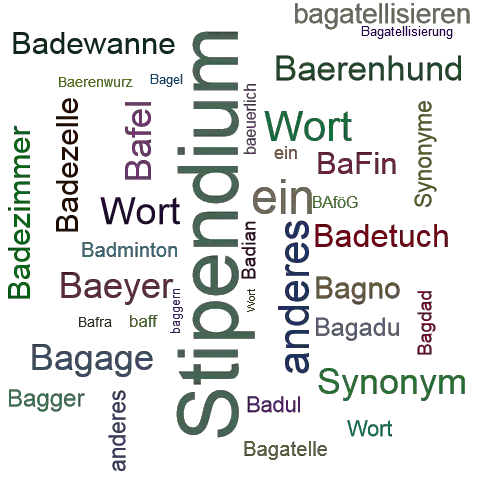 Ein anderes Wort für Bafög - Synonym Bafög