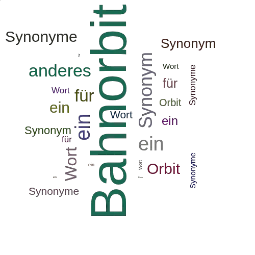 Ein anderes Wort für Bahnorbit - Synonym Bahnorbit