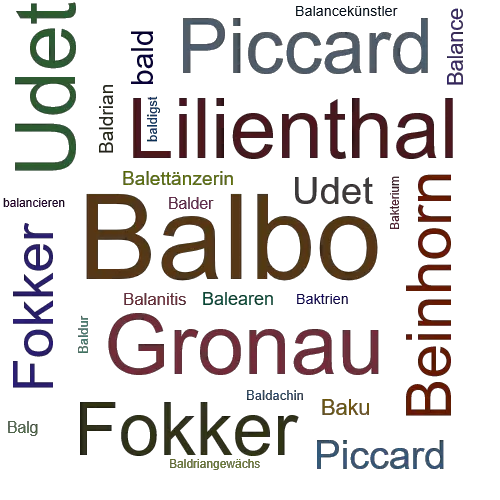 Ein anderes Wort für Balbo - Synonym Balbo