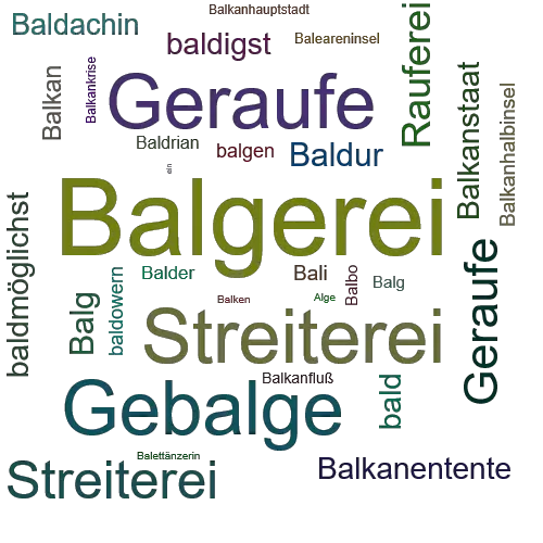 Ein anderes Wort für Balgerei - Synonym Balgerei