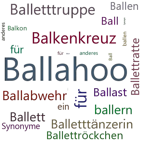 Ein anderes Wort für Ballahou - Synonym Ballahou