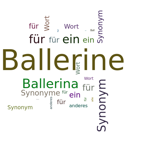 Ein anderes Wort für Ballerine - Synonym Ballerine