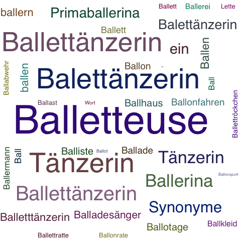 Ein anderes Wort für Balletteuse - Synonym Balletteuse