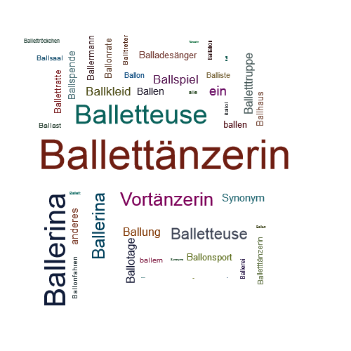 Ein anderes Wort für Ballettänzerin - Synonym Ballettänzerin
