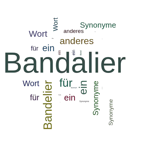 Ein anderes Wort für Bandalier - Synonym Bandalier