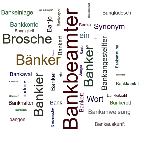 Ein anderes Wort für Bankbeamter - Synonym Bankbeamter