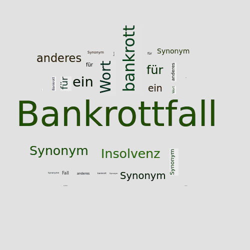 Ein anderes Wort für Bankrottfall - Synonym Bankrottfall