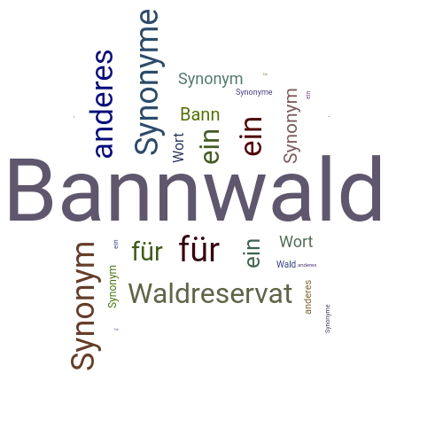 Ein anderes Wort für Bannwald - Synonym Bannwald