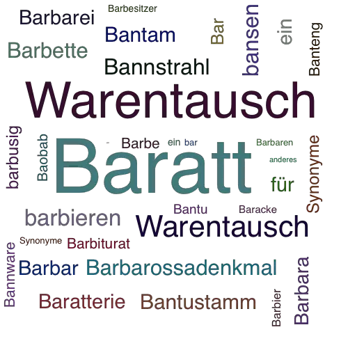 Ein anderes Wort für Baratt - Synonym Baratt