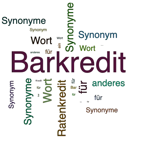 Ein anderes Wort für Barkredit - Synonym Barkredit