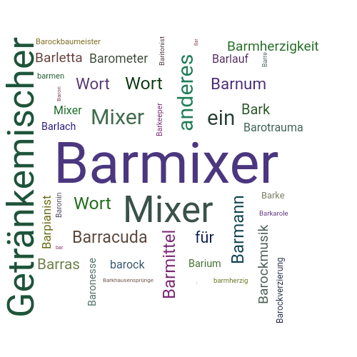 Ein anderes Wort für Barmixer - Synonym Barmixer