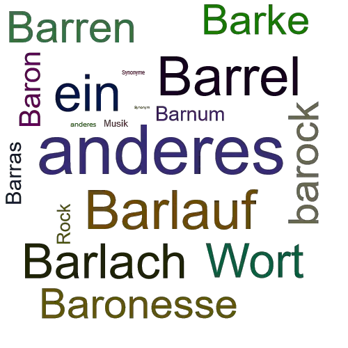 Ein anderes Wort für Barockmusik - Synonym Barockmusik