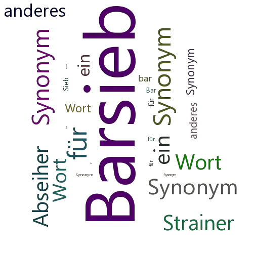 Ein anderes Wort für Barsieb - Synonym Barsieb
