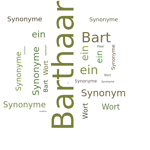 Ein anderes Wort für Barthaar - Synonym Barthaar