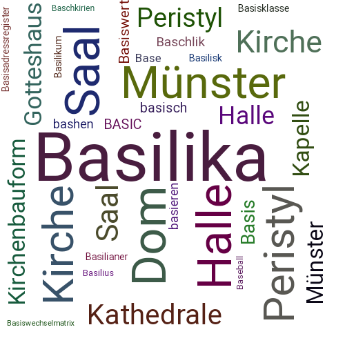 Ein anderes Wort für Basilika - Synonym Basilika