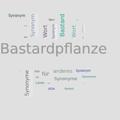 Ein anderes Wort für Bastardpflanze - Synonym Bastardpflanze