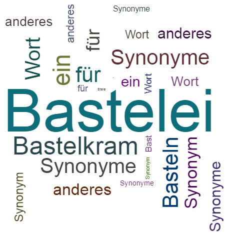 Ein anderes Wort für Bastelei - Synonym Bastelei