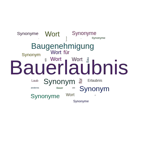 Ein anderes Wort für Bauerlaubnis - Synonym Bauerlaubnis