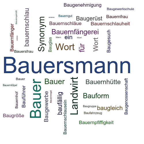 Ein anderes Wort für Bauersmann - Synonym Bauersmann